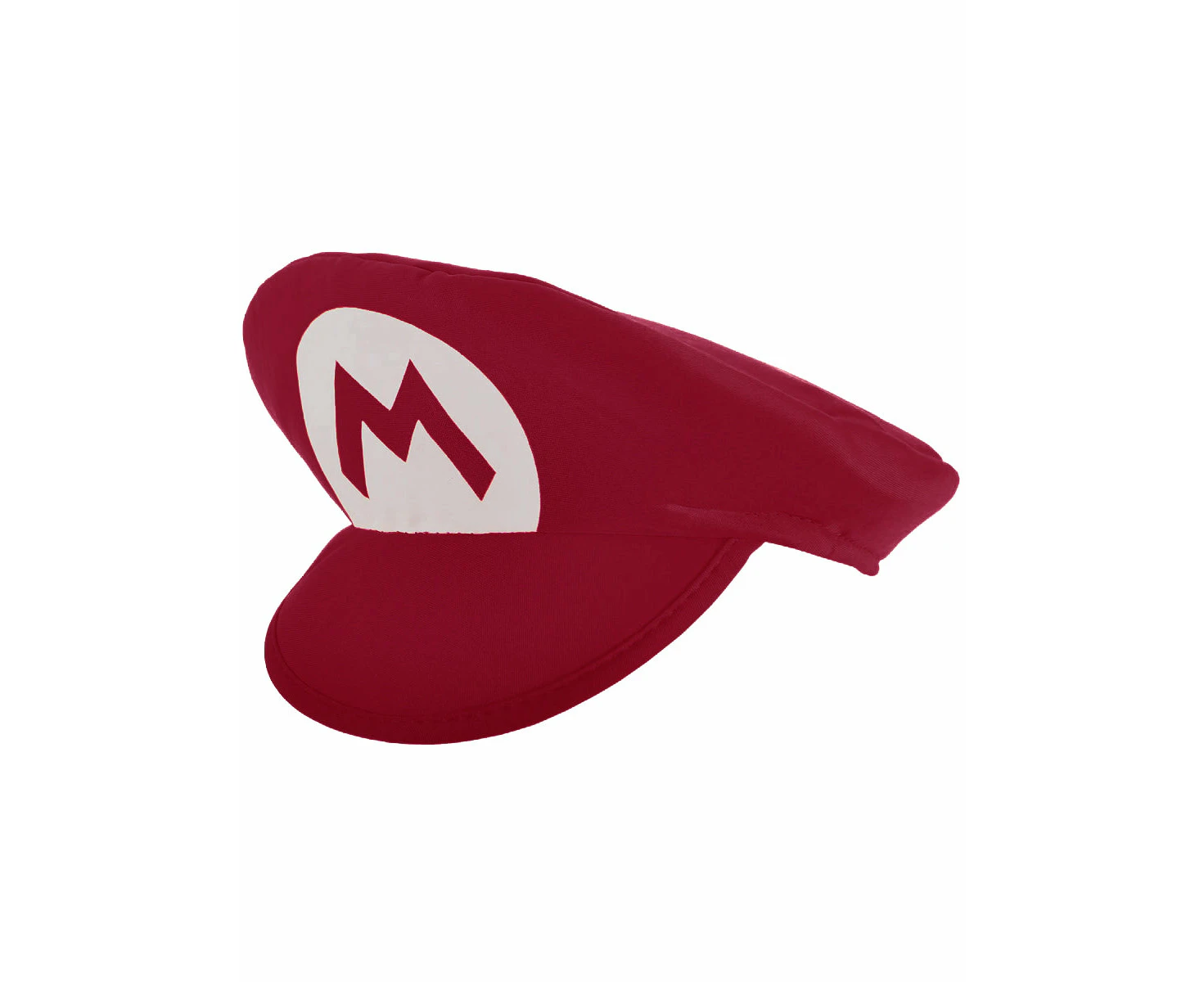 Plush Red Gaming Plumber Costume Hat - New