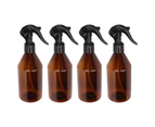 2024 4 PCS Brown Spray Bottle Plastic Empty Heavy Duty Fine Mist Trigger Refillable Container for Liquid Perfume 300ml