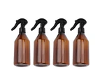 2024 4 PCS Brown Spray Bottle Plastic Empty Heavy Duty Fine Mist Trigger Refillable Container for Liquid Perfume 300ml