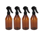 2024 4 PCS Brown Spray Bottle Plastic Empty Heavy Duty Fine Mist Trigger Refillable Container for Liquid Perfume 300ml