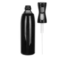 Professional Empty Hairdressing Spray Bottle Fine Mist Hair Styling Sprayer Kettle 500ml (L)Black