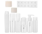 2024 8Pcs Plastic Travel Bottle Set Leakproof Cosmetic Toiletry Travel Containers Spray Bottles