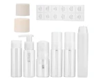 2024 8Pcs Plastic Travel Bottle Set Leakproof Cosmetic Toiletry Travel Containers Spray Bottles