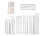 2024 8Pcs Plastic Travel Bottle Set Leakproof Cosmetic Toiletry Travel Containers Spray Bottles