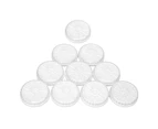 2024 10pcs Nail Art Storage Box Multipurpose Round Jewelry Bead Storage Box for Nail Decoration Jewelry