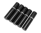 Aluminum Refillable Perfume Spray Bottle Portable Empty Perfume Atomizer 10ml x 5pcsBlack