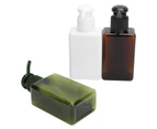 Travel 3Pcs Empty Bottle Set Soap Shampoo Dispenser Bottle Press Type Empty Conditioner