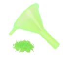 100Pcs Mini Separatory Funnel Plastic Perfume Separatory Funnel for Toners and CosmeticsGreen