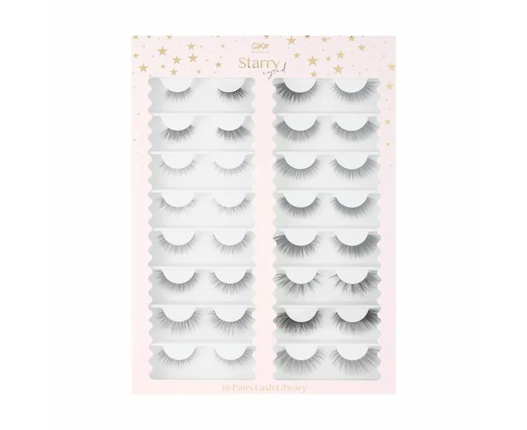 16 Pair Starry Eyed Lash Library - OXX Cosmetics