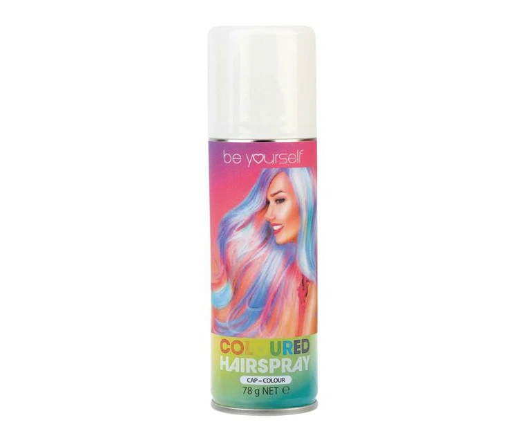 Be Yourself Coloured Hairspray - White