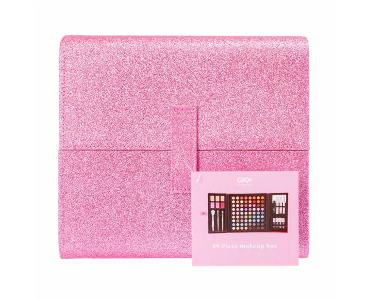 89 Piece Glitter Makeup Box, Soft Glam - OXX Cosmetics