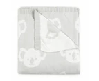 Jacquard Cotton Blanket, Koala - Anko