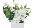 Artificial White Flowers in Vase - Anko