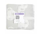 Jacquard Cotton Blanket, Koala - Anko