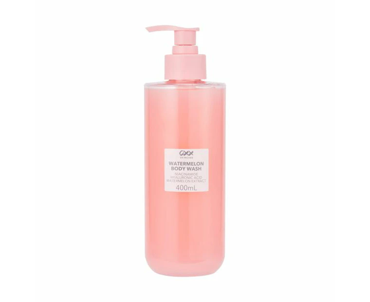 Watermelon Body Wash 400ml, Niacinamide, Hyaluronic Acid and Watermelon Extract - OXX Skincare