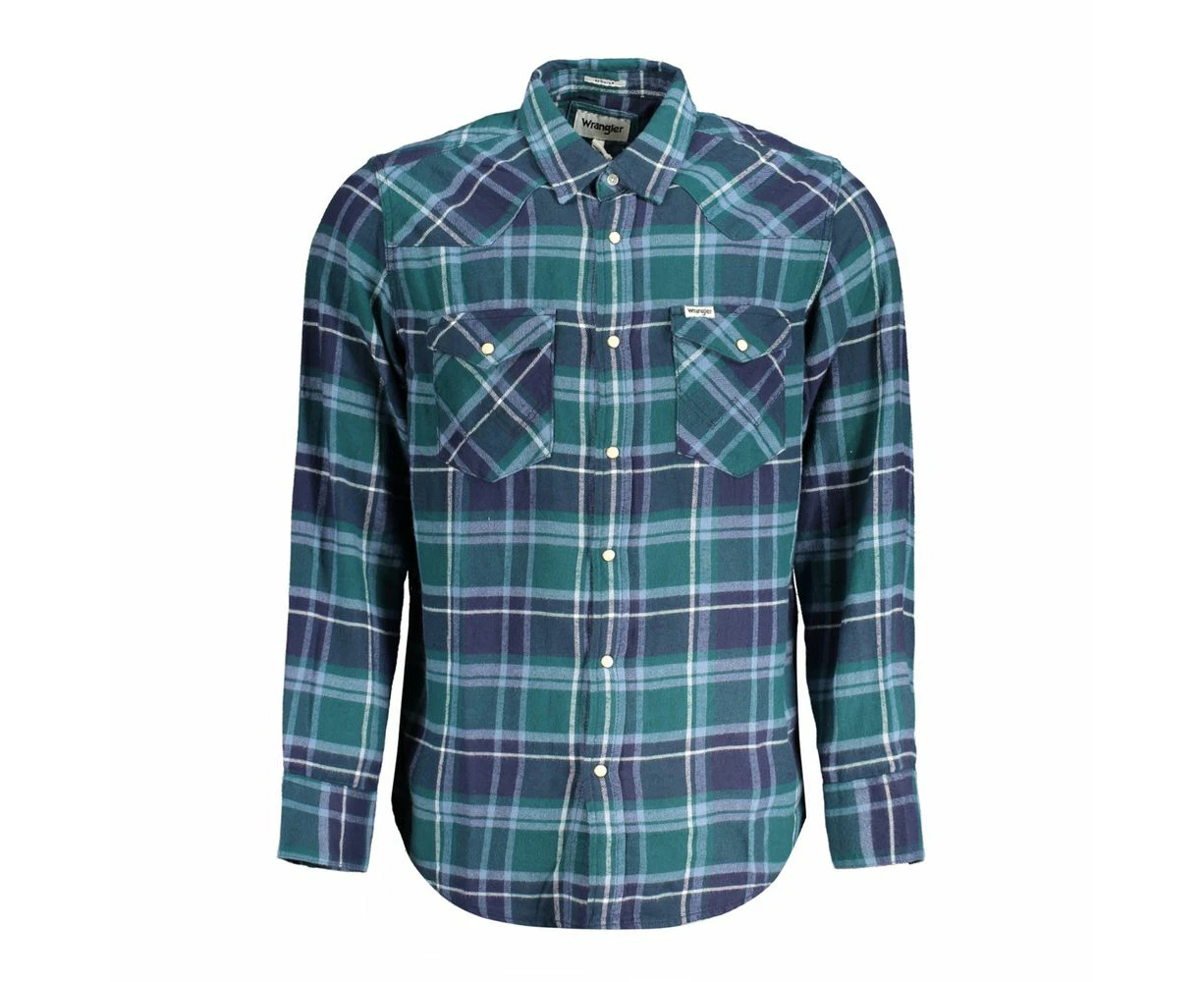 Wrangler Green Cotton Shirt - XL