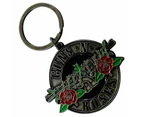 Guns N' Roses Silver Circle Band Logo Keychain