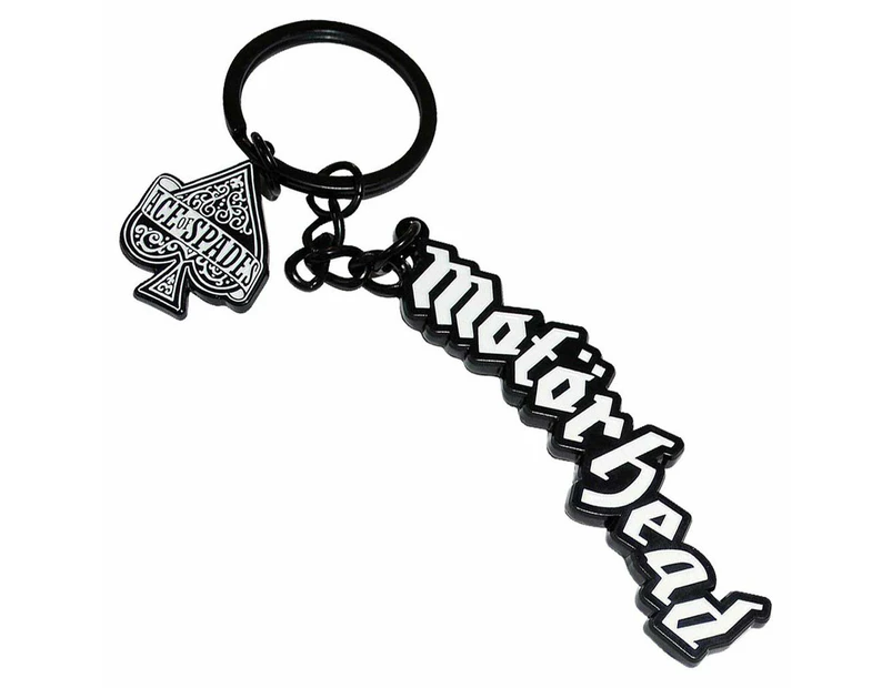 Motorhead Band Logo Ace Of Spades Charm Keychain