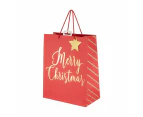 Merry Christmas Gift Bag, Large - Anko