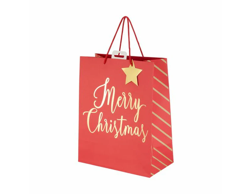 Merry Christmas Gift Bag, Large - Anko