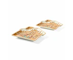 2 Pack Gingerbread House Serve Dish - Anko