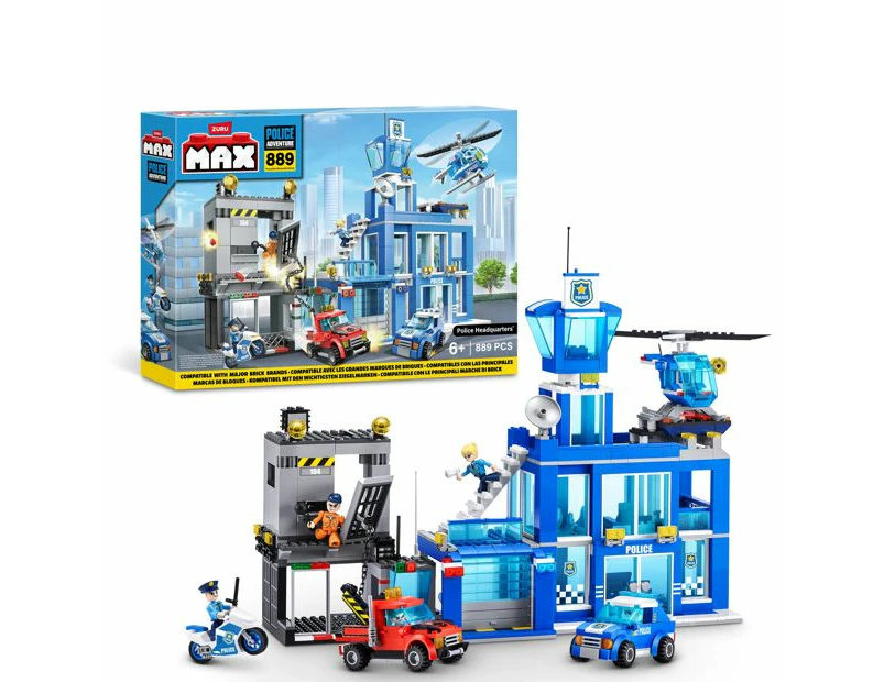 Max Adventure Police Headquarters Playset (889 pieces)