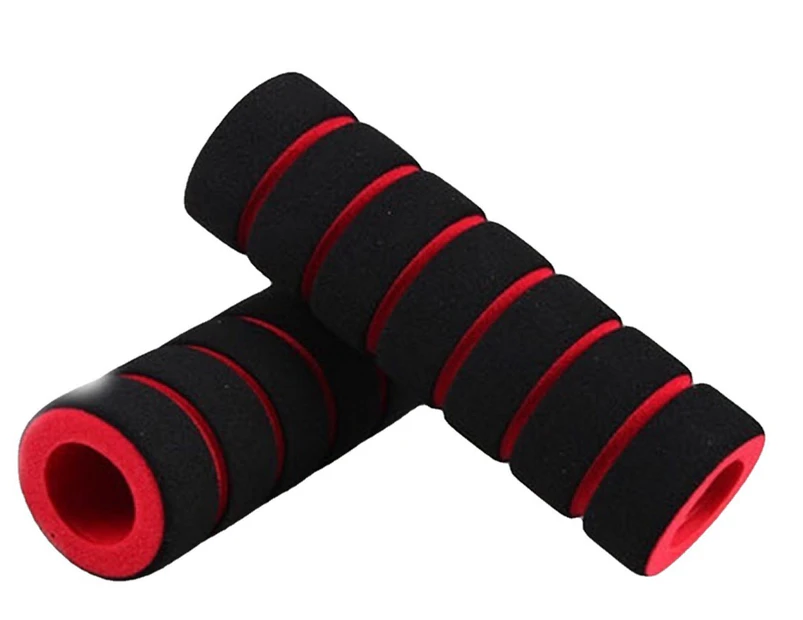 1 Pair Bicycle Handlebar Grips Sponge Shock Absorption Anti-skid Bike Handle Bar Covers