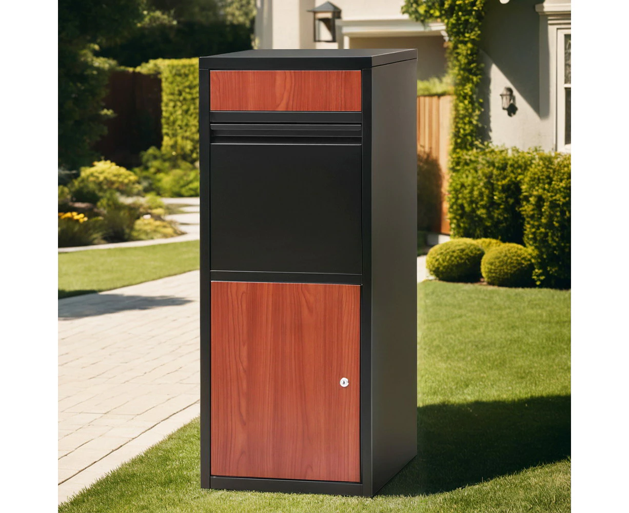 Gardeon Parcel Letterbox Drop Box Package Black