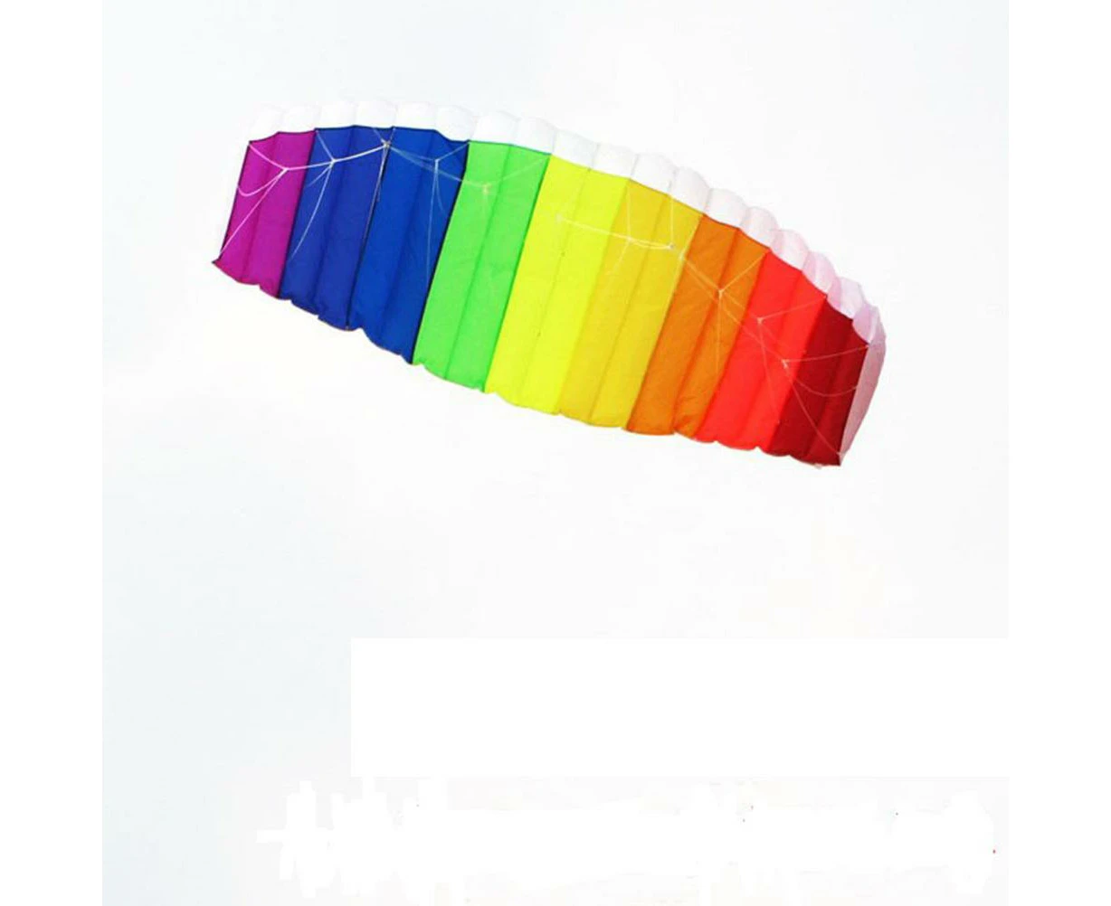 Large Rainbow Kite Dual Line Rainbow Kite Rainbow Colorful Tail Kites For Kids  Outdoor Activities Beach Park Trip