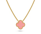 Pink Clover Necklace