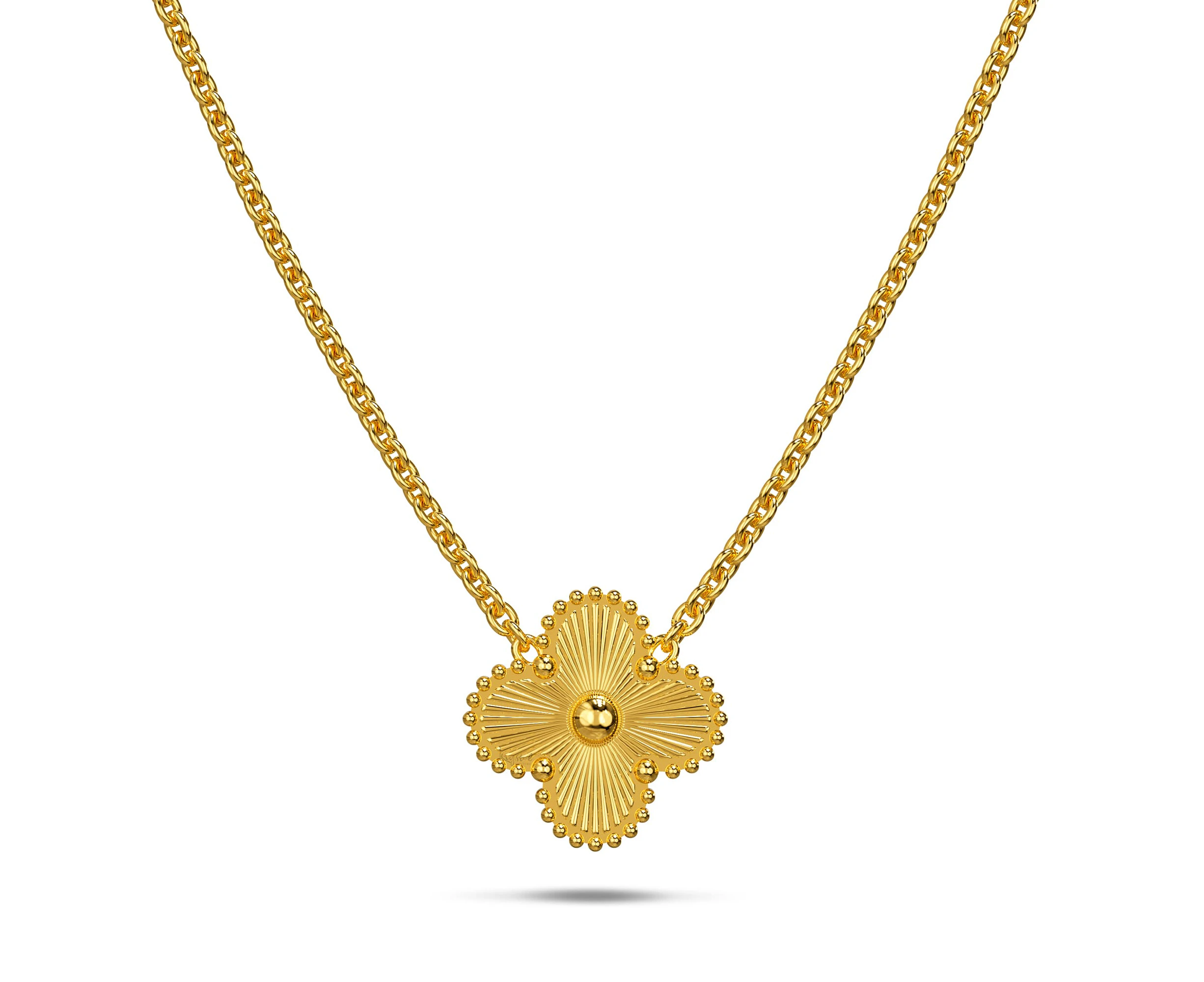 Golden Clover Necklace