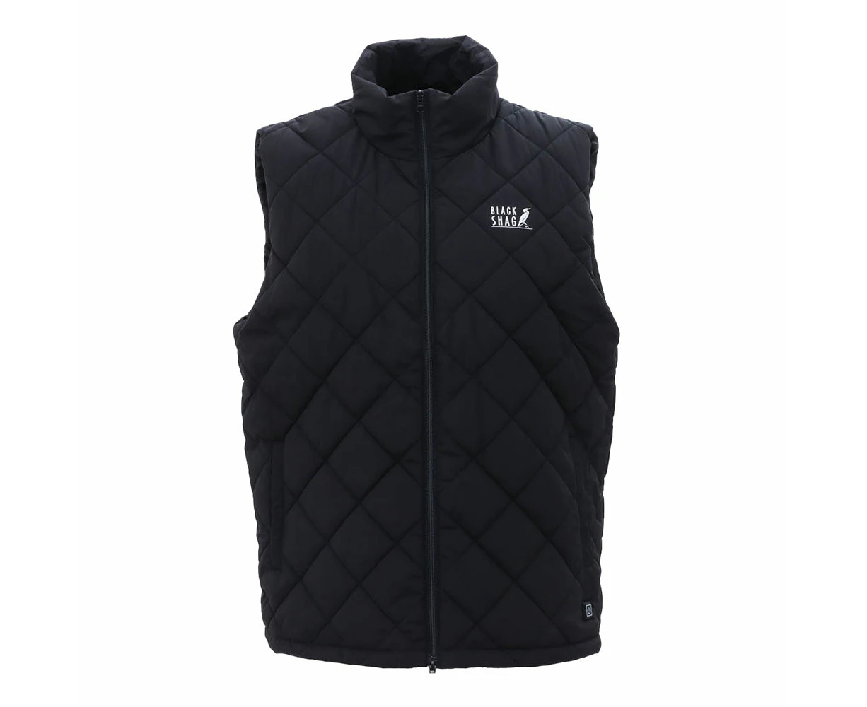 Black Shag Heated Puffer Vest XL