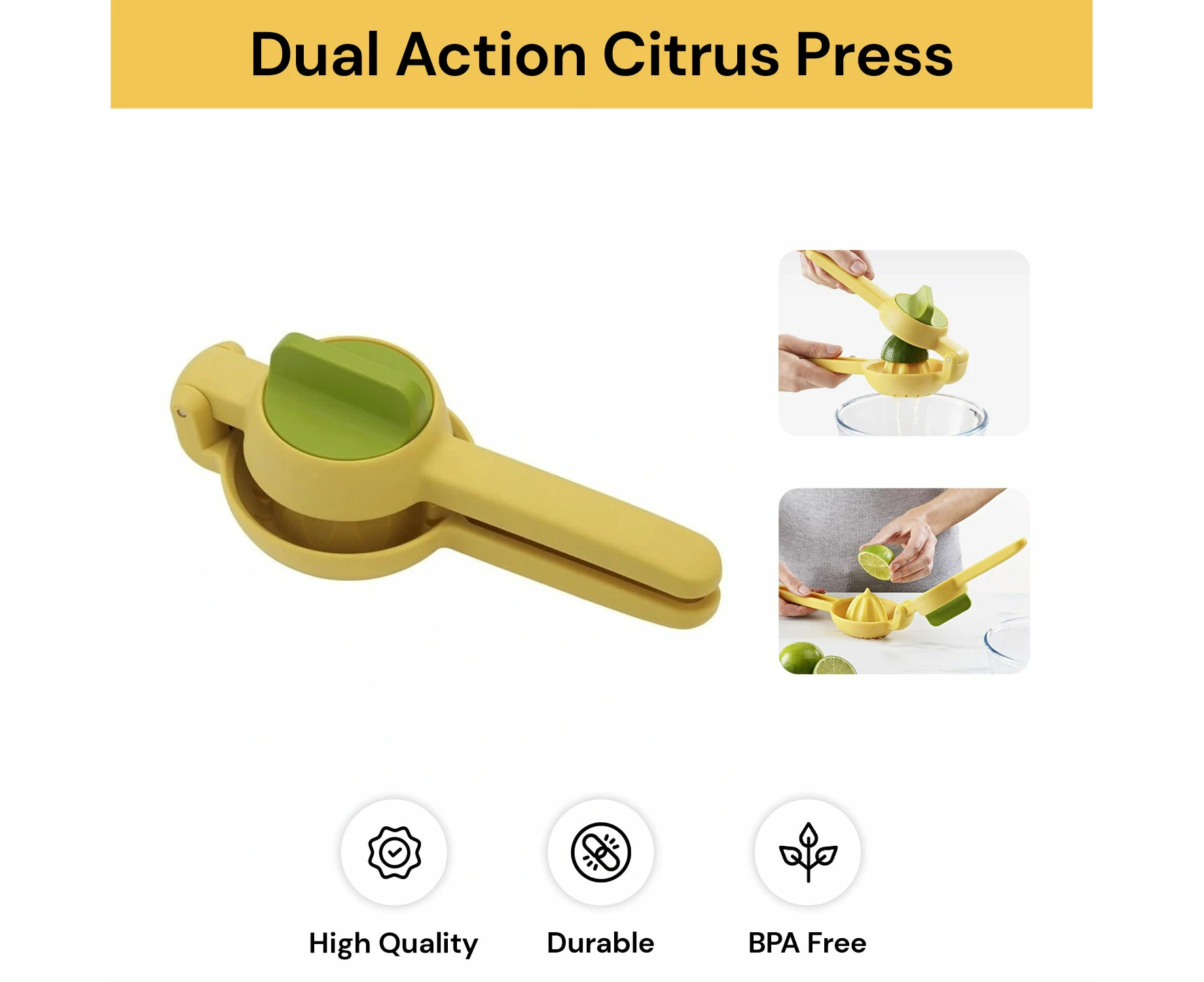 Dual-Action Citrus Press