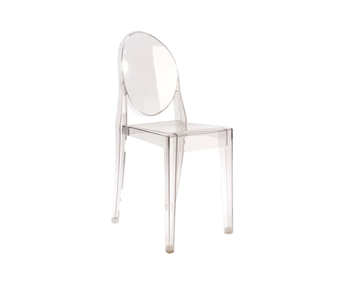 Matt Blatt Set of 2 Philippe Starck Victoria Ghost Chair Replica