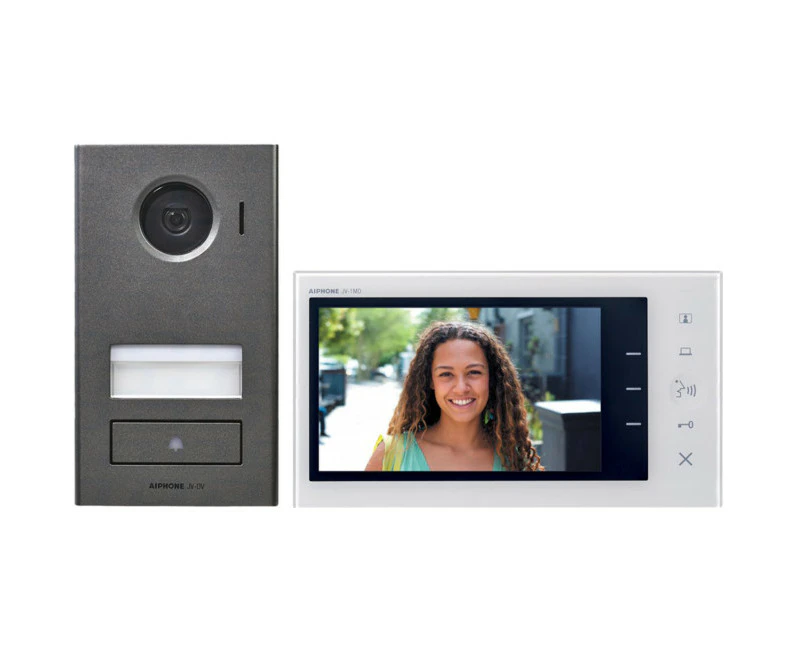 AIPHONE JVS1V  7" Video Intercom System With Picture Memory Includes 1X Jvdv 1X Jv1md & 1X 24V P/S JVS-1V