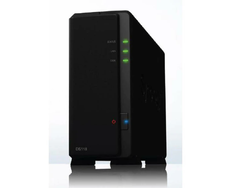 Synology DiskStation DS118 1-Bay 3.5" Diskless 1xGbE NAS (Tower) (HMB), Realtek RTD1296 quad-core. 1.4GHz, 1GB RAM, 2xUSB3