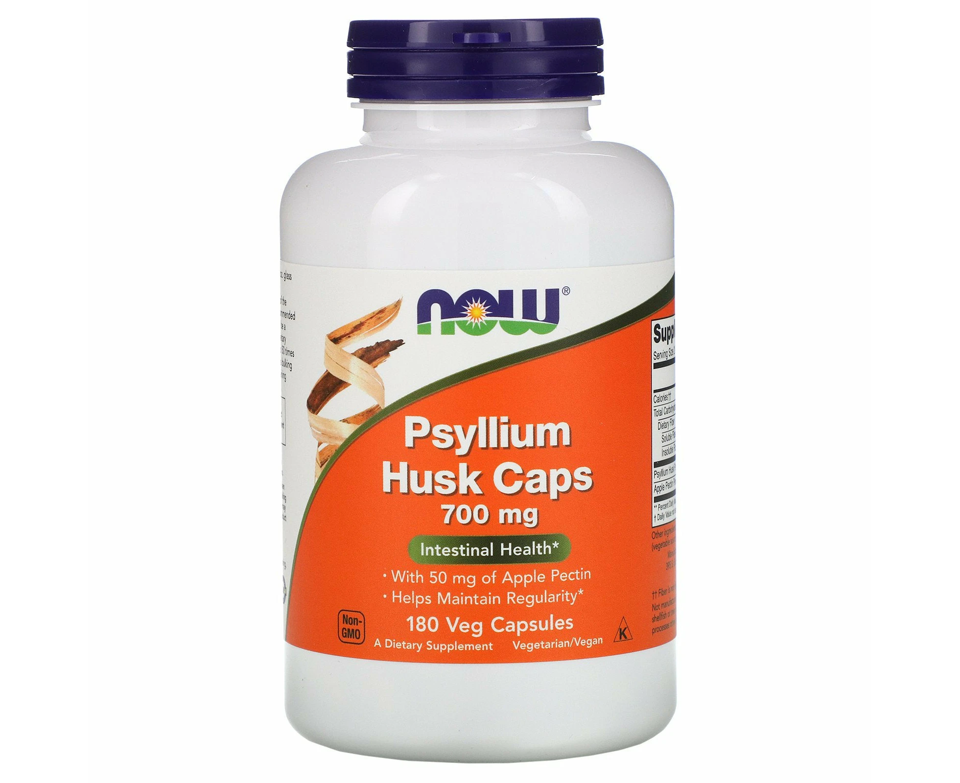 Now Foods, Psyllium Husk Caps, 700 mg, 180 Veg Capsules