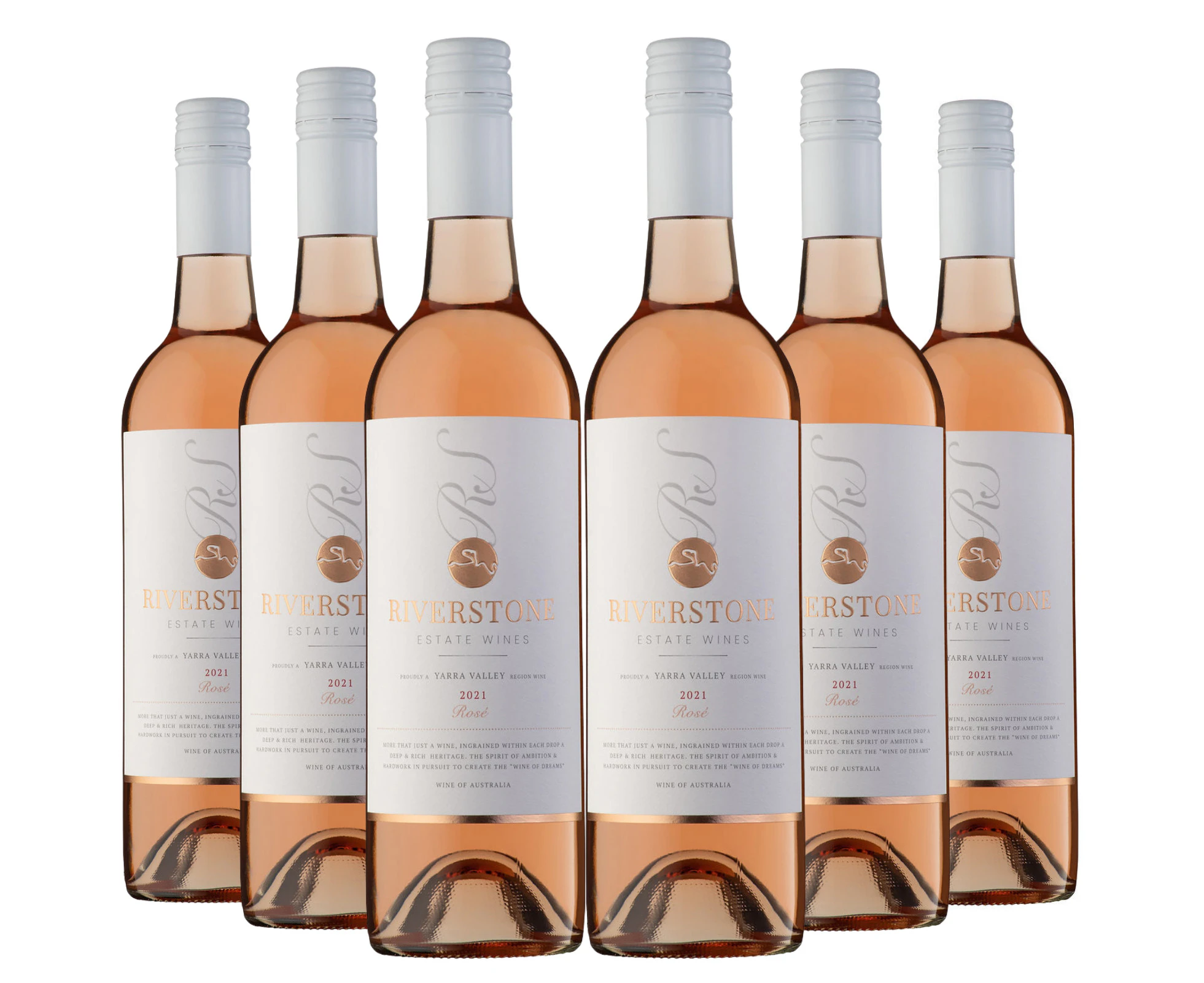 6x 2021 Riverstone Estate Rose Red Wine Yarra Valley - 750ml Bottle