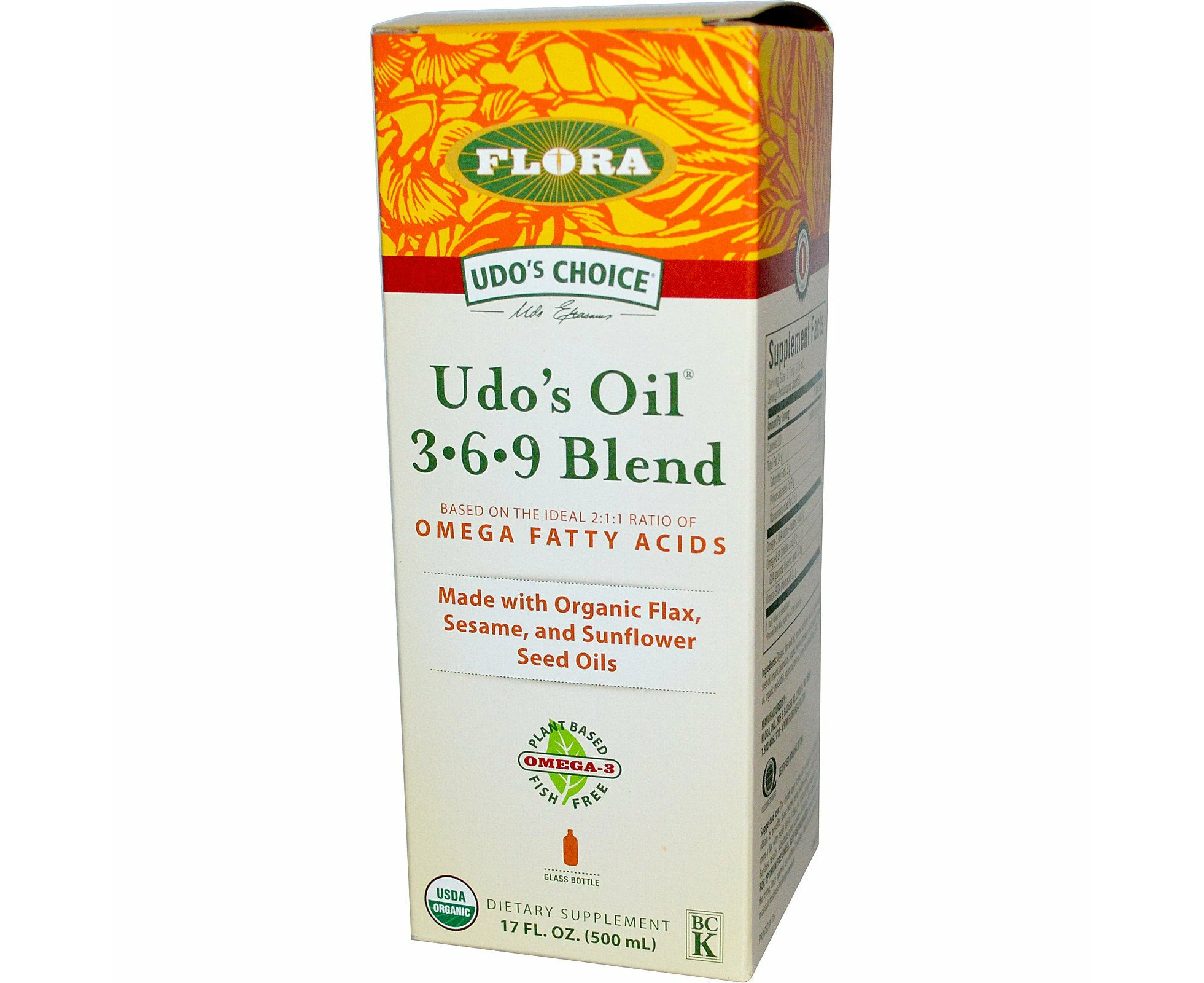 Flora, Udo's Choice, Udo's Oil 3-6-9 Blend, 17 fl oz (500 ml)