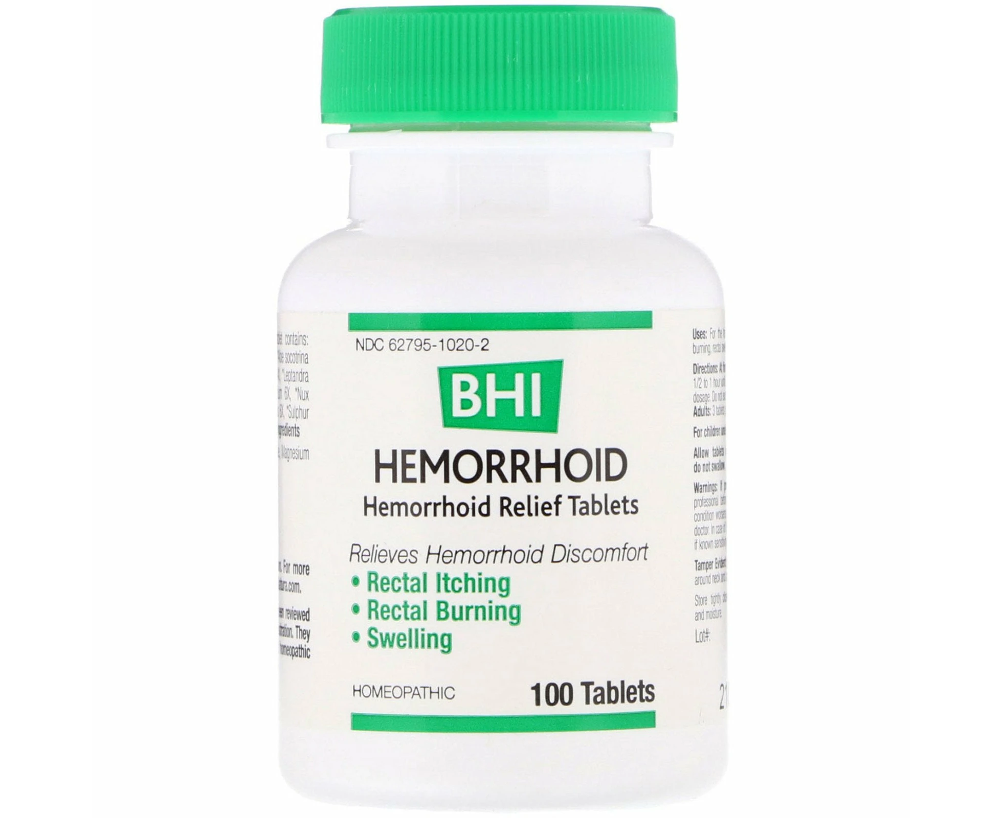 MediNatura, BHI, Hemorrhoid, 100 Tablets