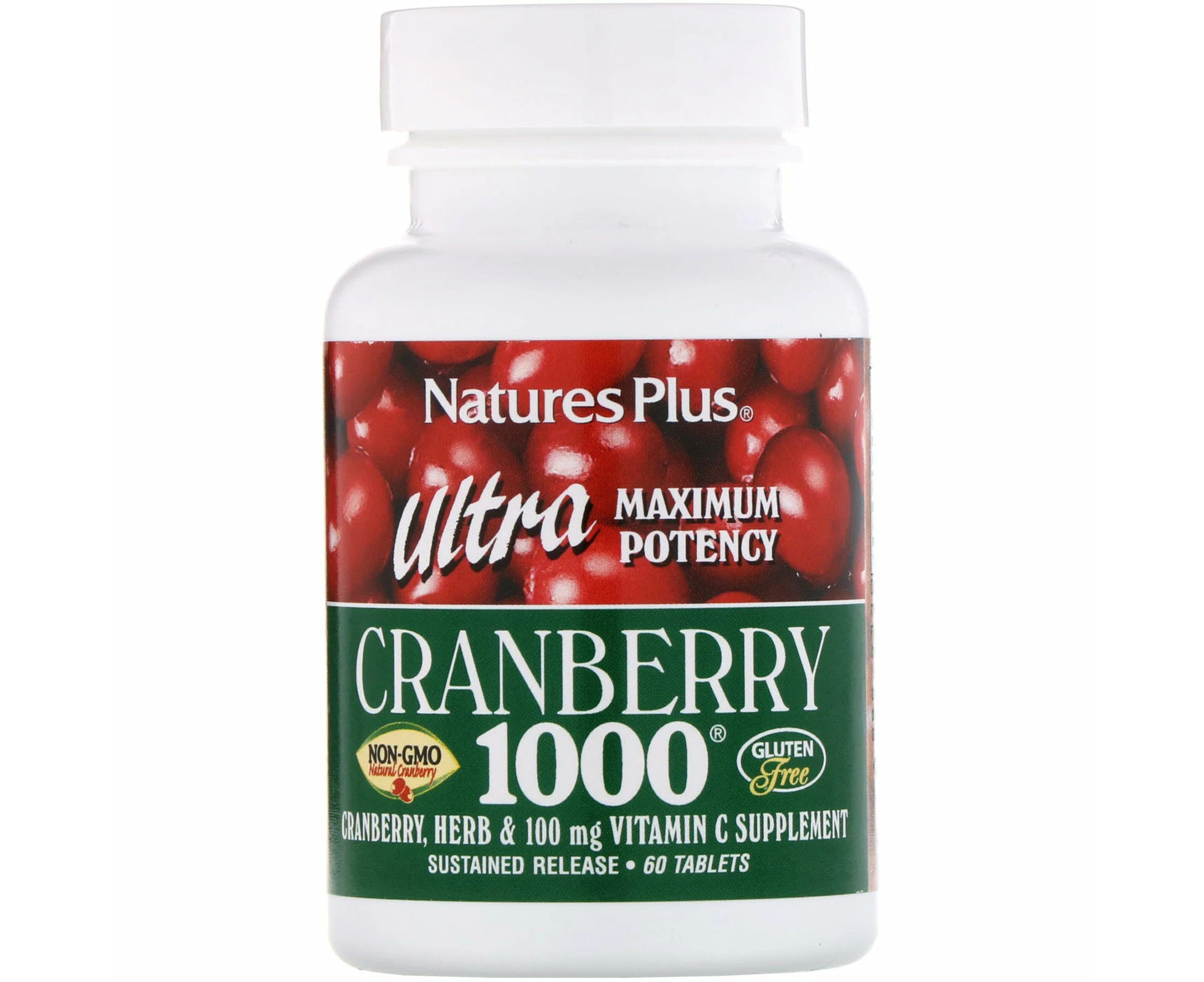 Nature's Plus, Ultra Cranberry 1000, 60 Tablets