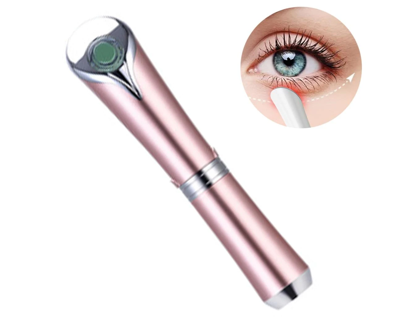 Eye Massager Wand With 42℃ Heat & Sonic Vibration For Dark Circles, Puffiness And Eye Fatigue, Anti-Wrinkle, Usb Rechargeable Facial Massager Skin Care Dev