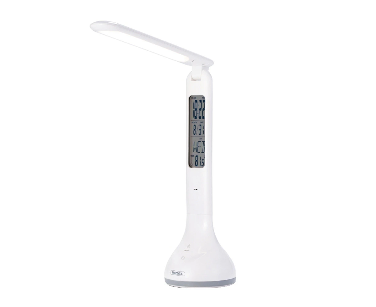 Remax LED Lamp Time LED Eye Protection Folding Table With Display RT-E185 White