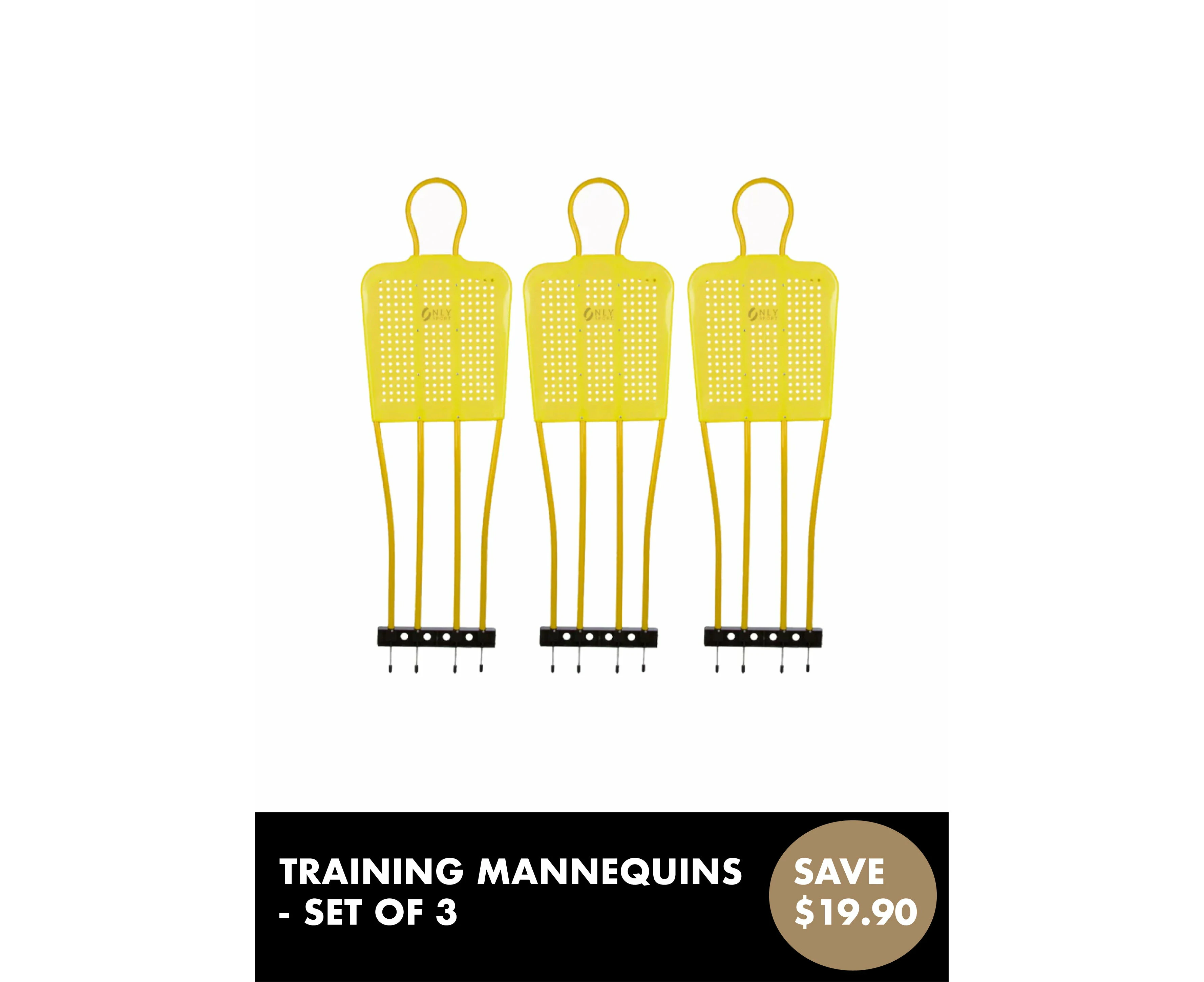 Only Sport Training Mannequins - Set of 3