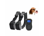 Dual Humane Dog Training Collar with Beep and Vibration Waterproof Rechargeable