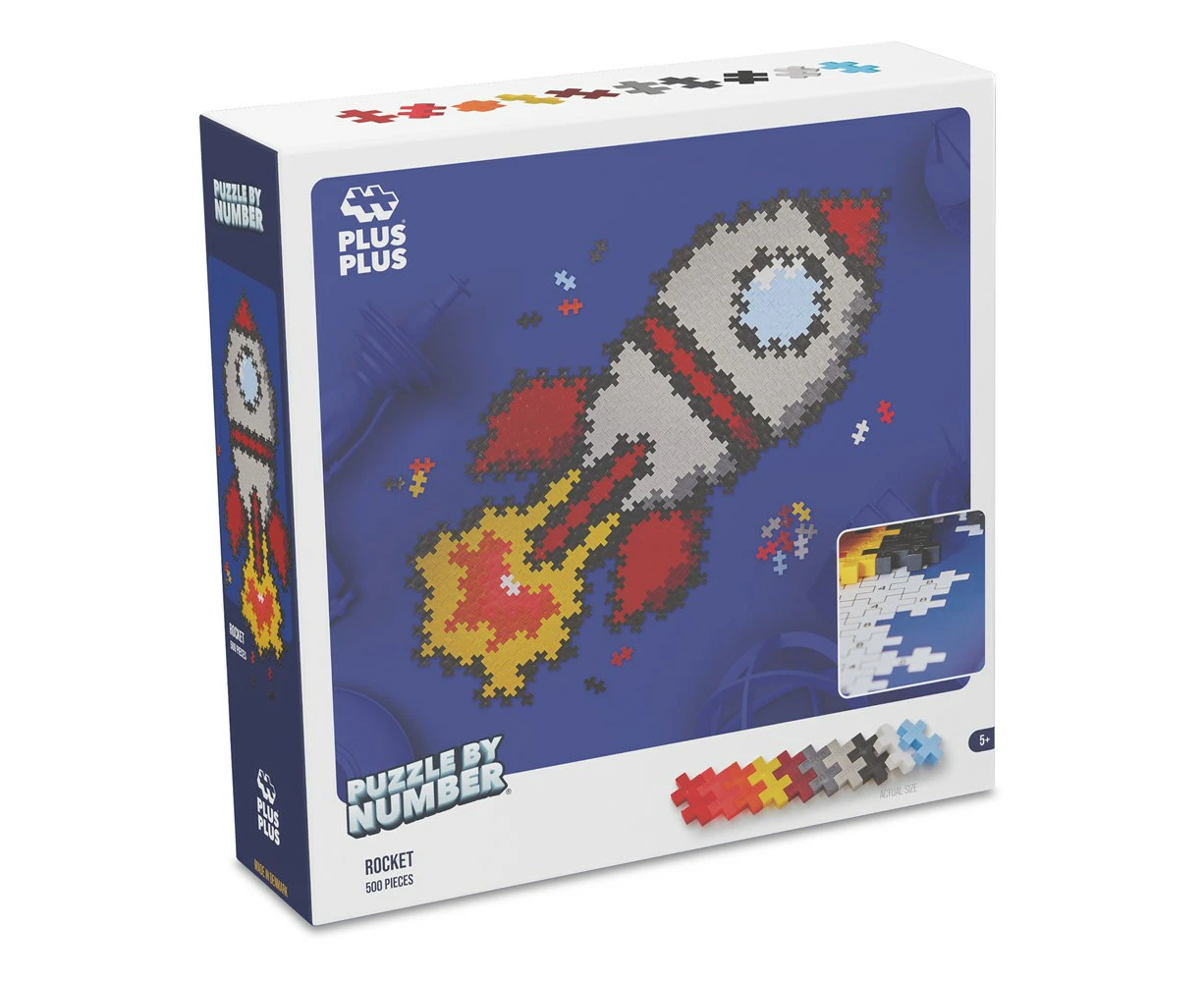 Plus-Plus - Puzzle by Number - Rocket 500pcs