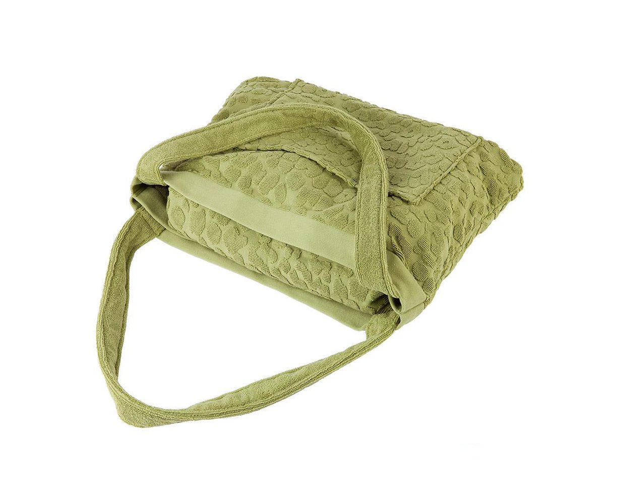 Sunnylife Terry Towel Tote Call Of The Wild Olive