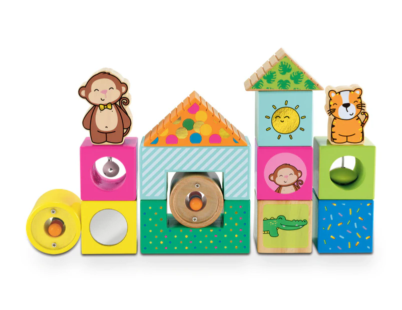 Early Learning Centre Wooden Activity Blocks Playset