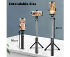 Flexible Tripod Holder Stand Selfie Stick With Bluetooth Remote For Mobile Phone