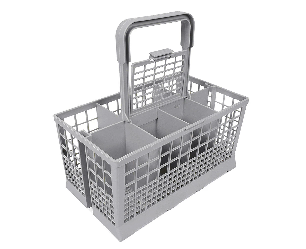 Dishwasher Cutlery Basket Suits for Many Brands Universal Organiser Holder Rack Cage Handle Compartment 240X135X215mm Storage Compartments